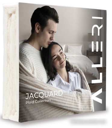 Плед Alleri Велсофт Jacquard Premium евро ПВЖ-066