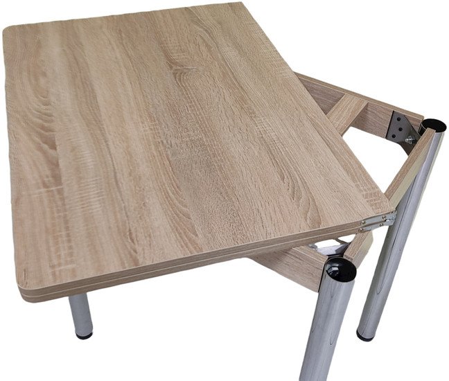 Кухонный стол СВД Юнио 80x60-120 012.Д2.Х (дуб сонома)
