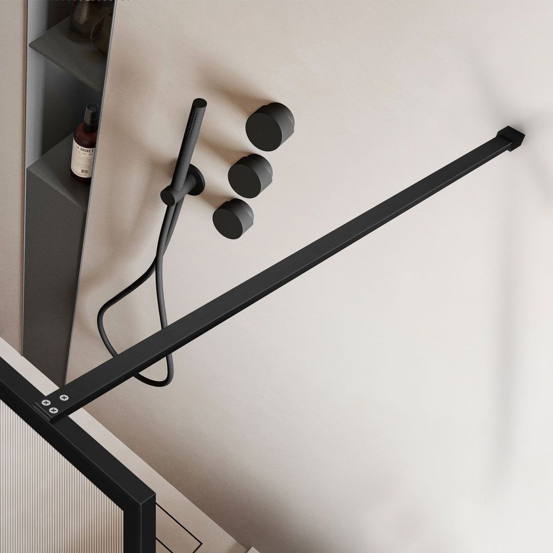 Душевая стенка Vincea Walk-In VSW-1HP120FLB