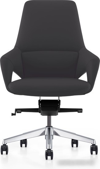 Кресло Norden Шопен LB FK 0005-B Black Leather (кожа/черный/алюминий)