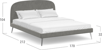 Кровать Moon Trade Moon family 1234/K003178 160х200