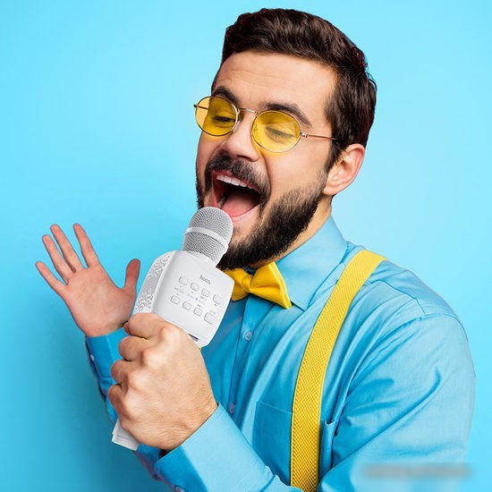 Bluetooth-микрофон Hoco BK5 Cantando (белый)