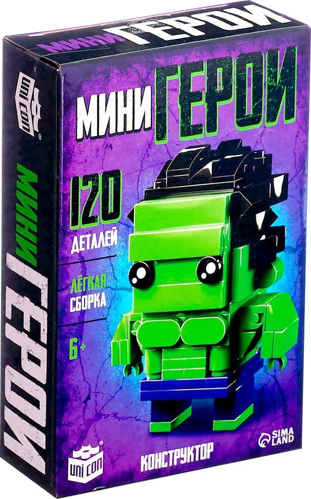 Конструктор Unicon Мини герои. Сильный герой 10230061