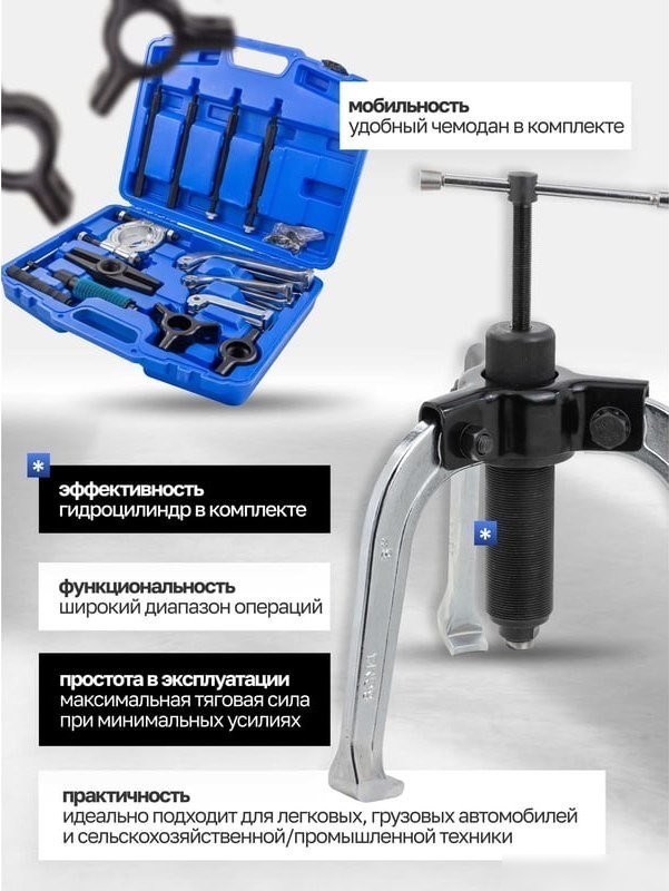 Съемник подшипников Forstime 60 831 FT-66622