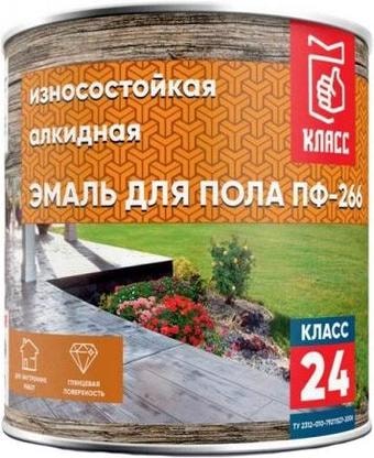 Эмаль Класс 24 ПФ-266 для пола 1.9 кг (красно-коричневый)