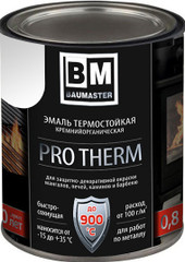 Эмаль Baumaster Термостойкая до 600С (0.8 кг, графитовый)
