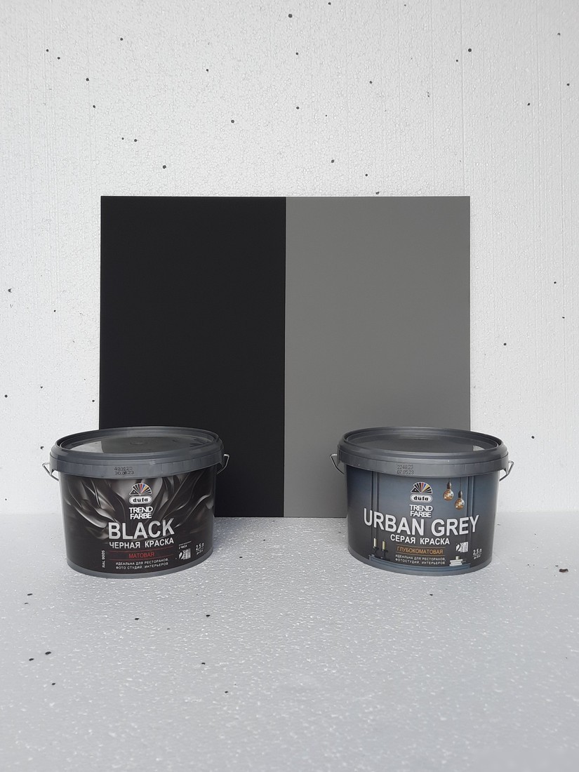 Краска Dufa ВД Trend Farbe Urban Grey (2.5 л, RAL 7037 серый)