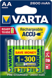 Аккумуляторы Varta AA 2600mAh 4 шт. (05716)
