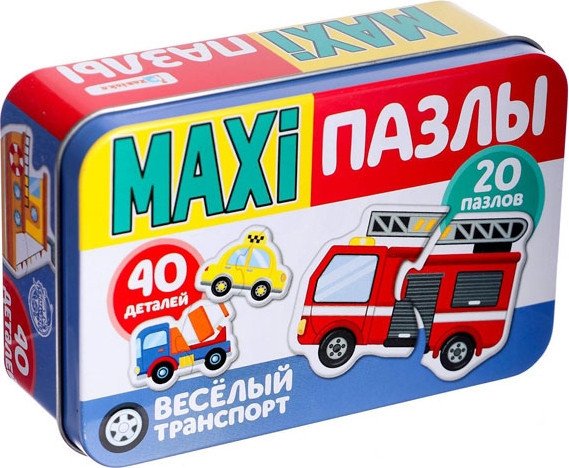 Мозаика/пазл Puzzle Time Веселый транспорт Макси-пазлы 4868652 (29 эл)