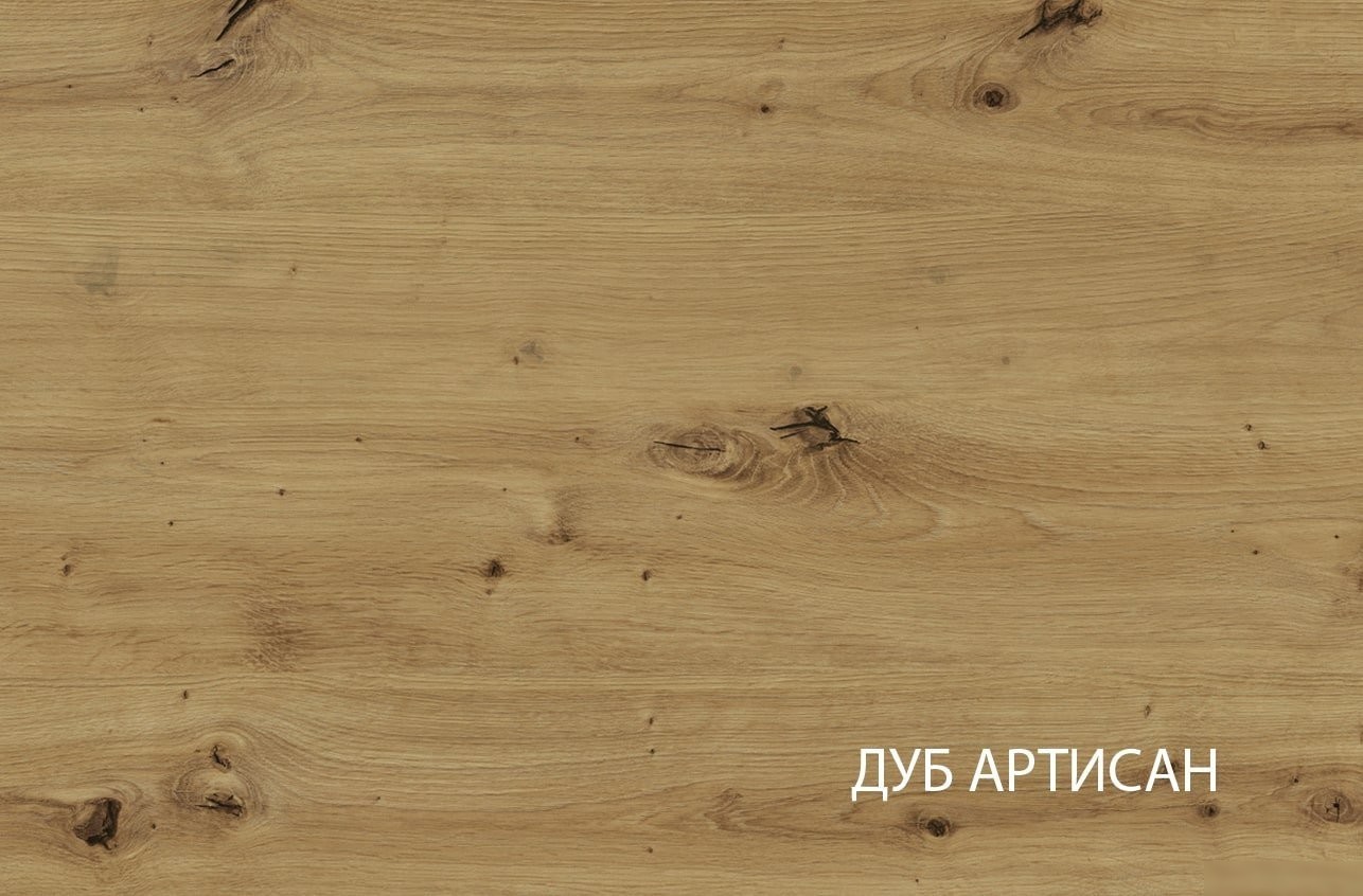 Шкаф-витрина Anrex Bosco 1V3D (дуб артисан/черный)