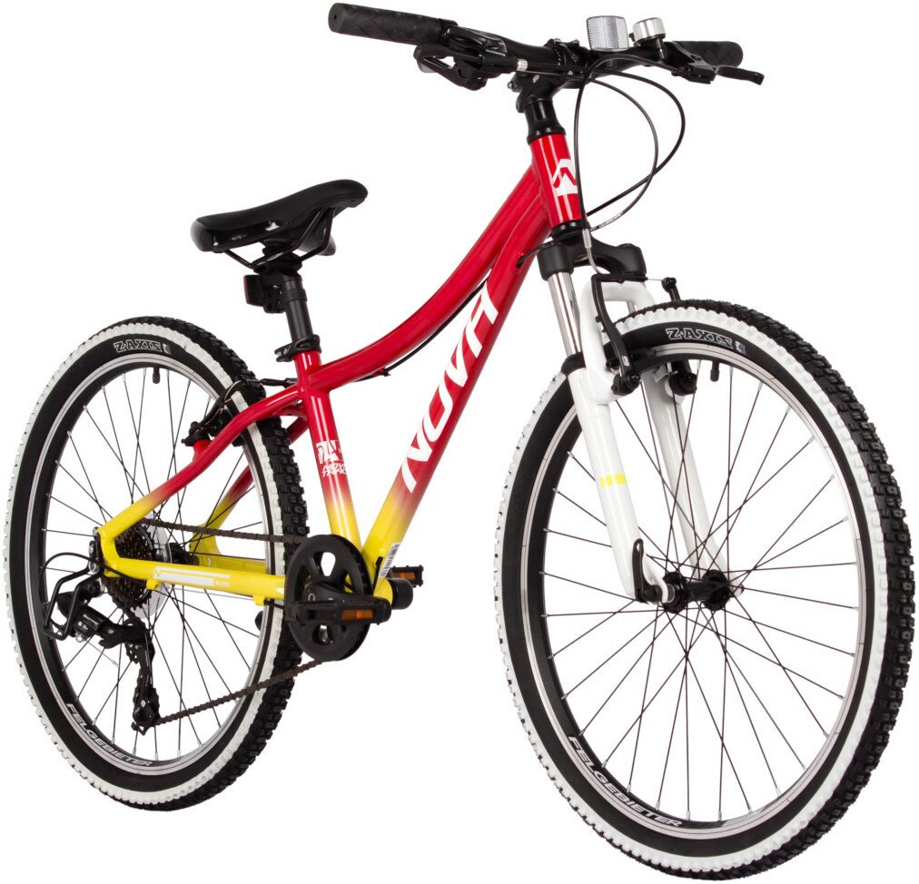 Велосипед Novatrack Katrina 7.V 24 р.10 2025 24AHV.KATRINA.12YRD5 (красный/желтый)