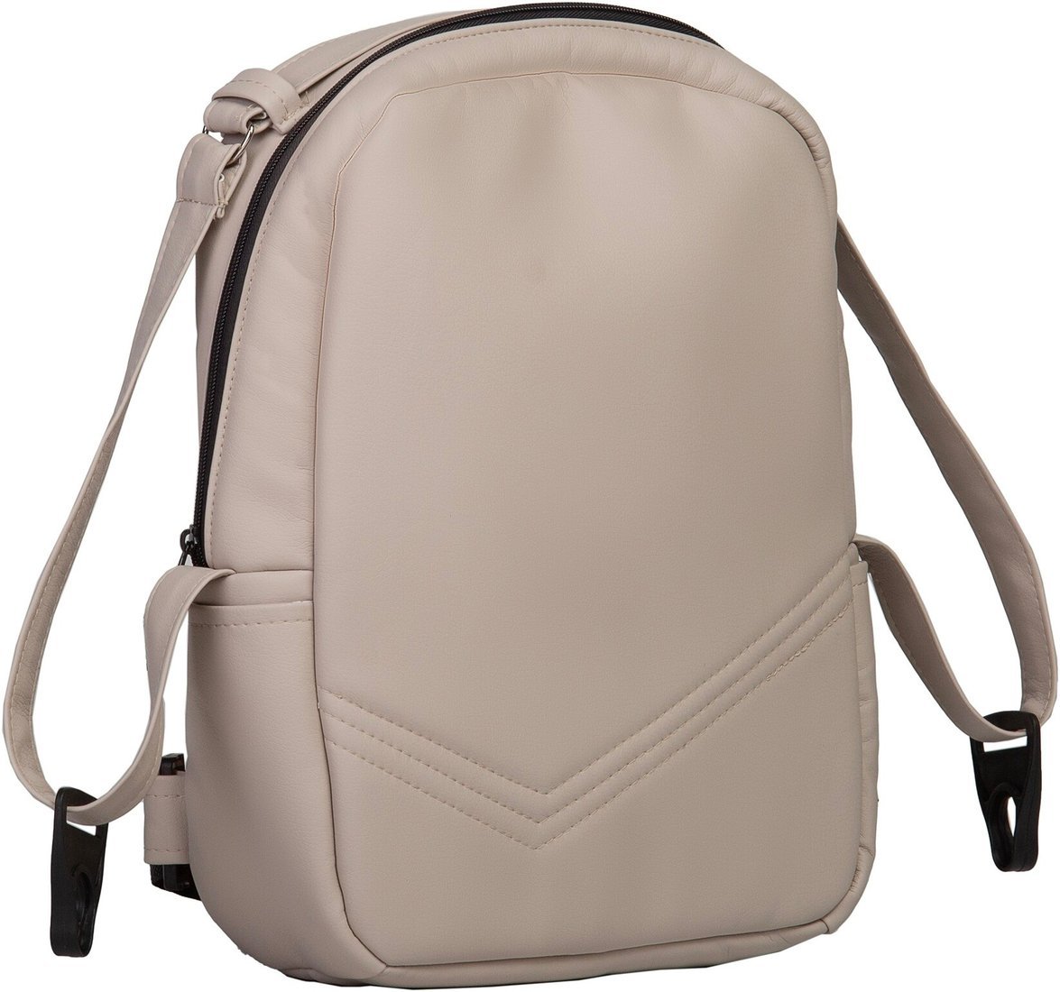 Универсальная коляска Indigo Mio ECO Plus 14" (2 в 1, 02/светло-бежевая кожа)