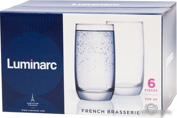 Набор стаканов для воды и напитков Luminarc French Brasserie H9369