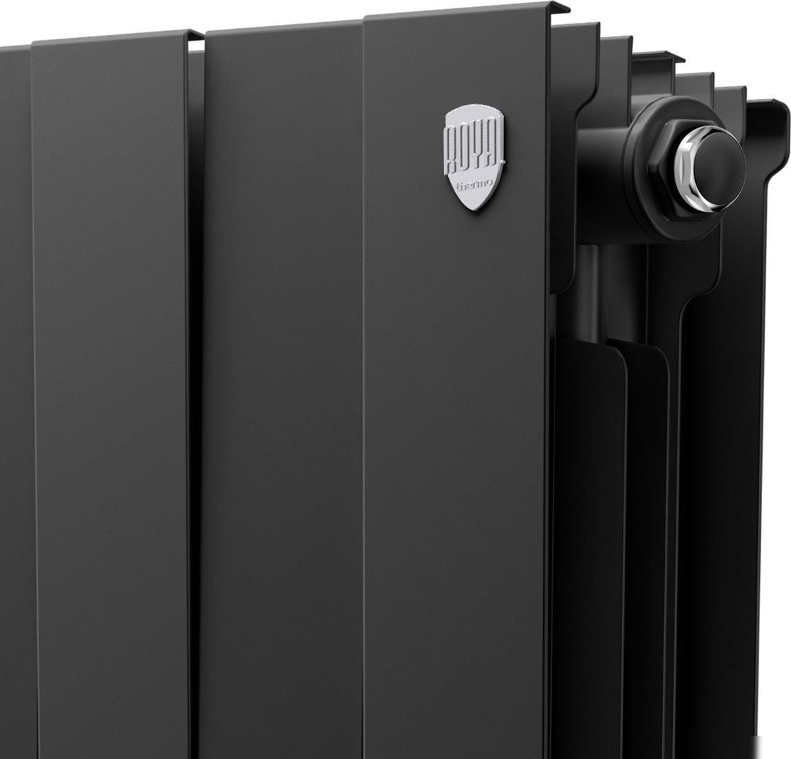Биметаллический радиатор Royal Thermo PianoForte 200 Черный - 12 секций