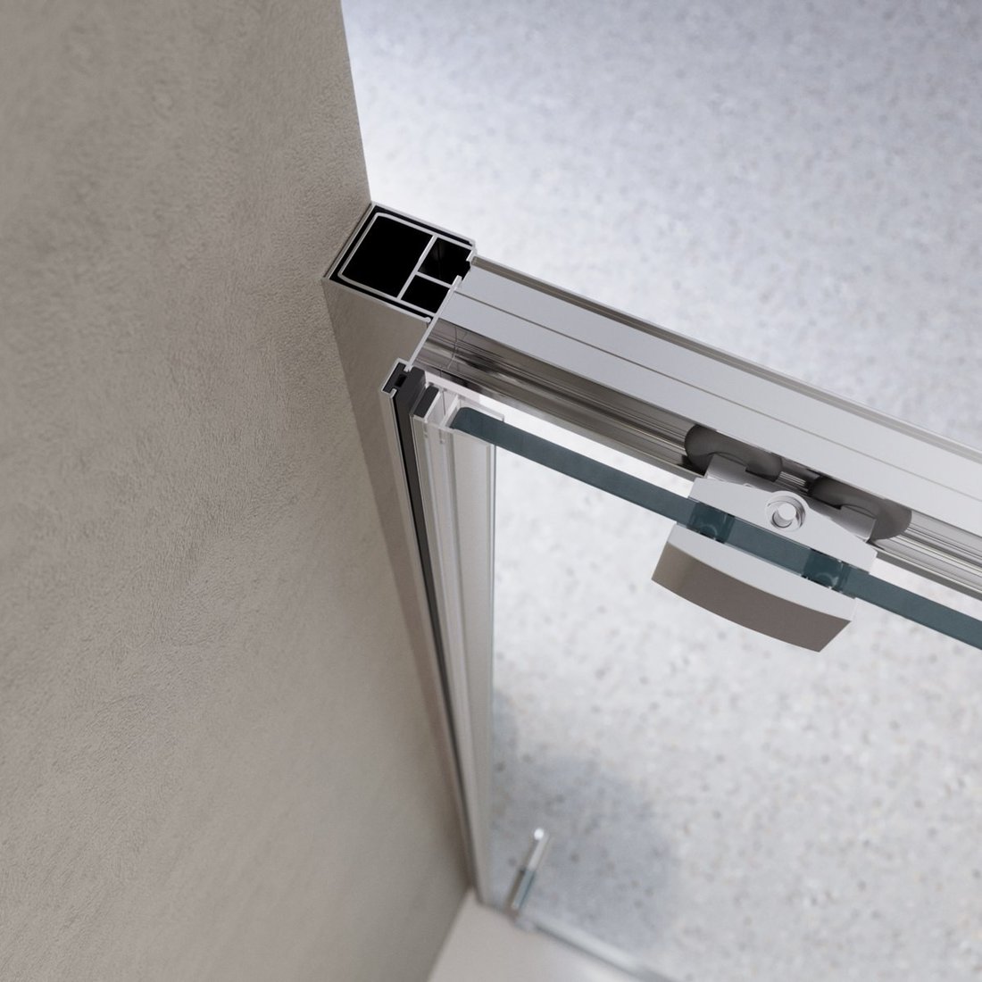 Душевая дверь BelBagno LUCE-BF-1-110-C-Cr
