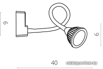 Бра Arte Lamp Cercare A4107AP-1BK