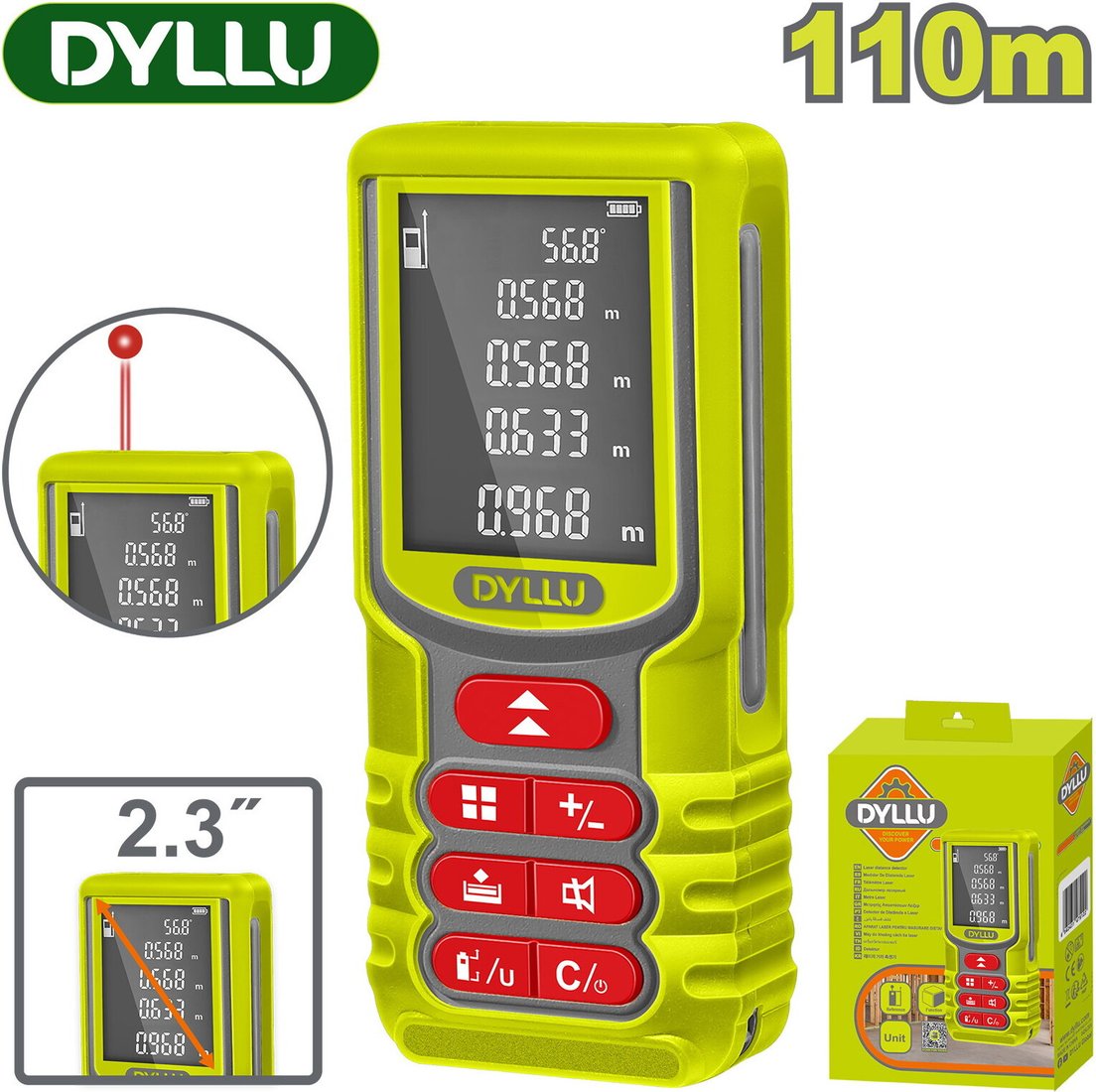 Лазерный дальномер Dyllu DTDL15209