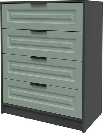 Комод Интерлиния Концепт КТ-К80 Деко (антрацит/мята)