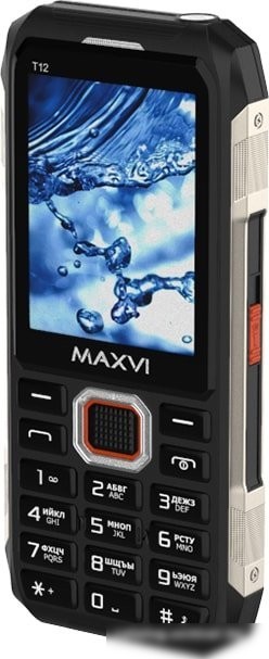 Кнопочный телефон Maxvi T12 (черный)