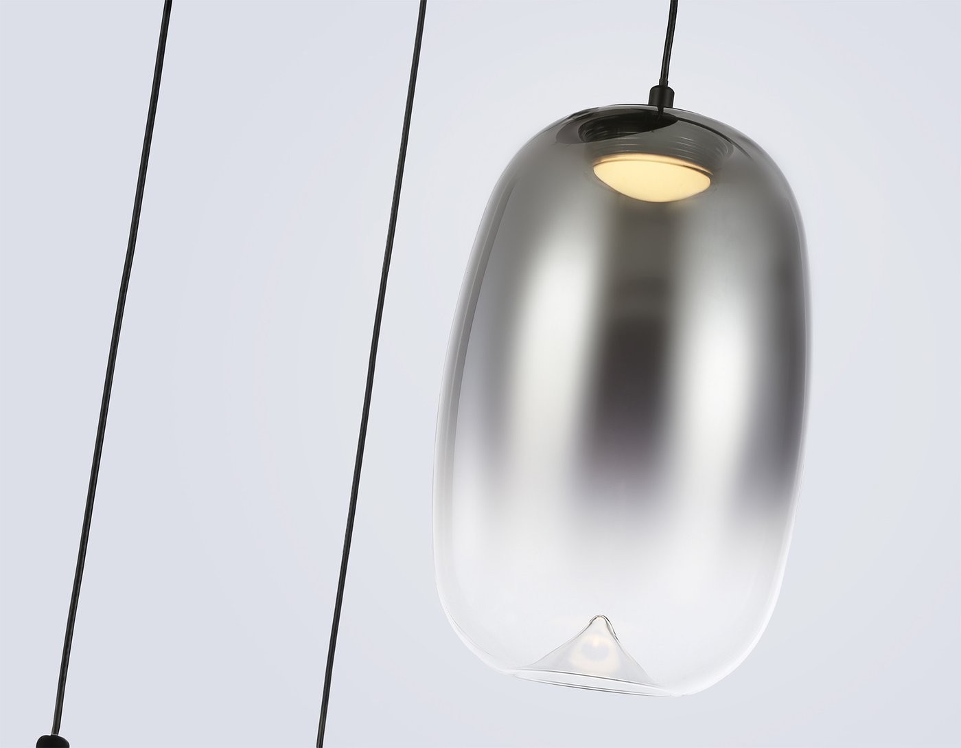 Подвесная люстра Ambrella light LH11099/3 BK/SM (черный/дымчатый)