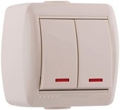 Выключатель Lezard Nata 710-0300-112 (кремовый)