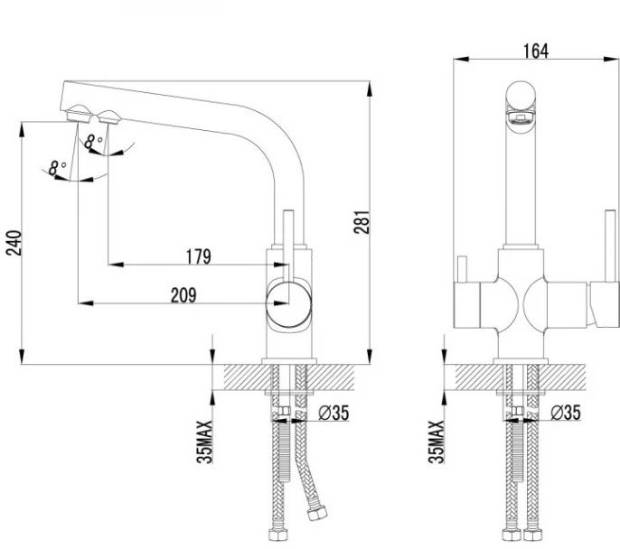 Смеситель Lemark Comfort LM3061PAN