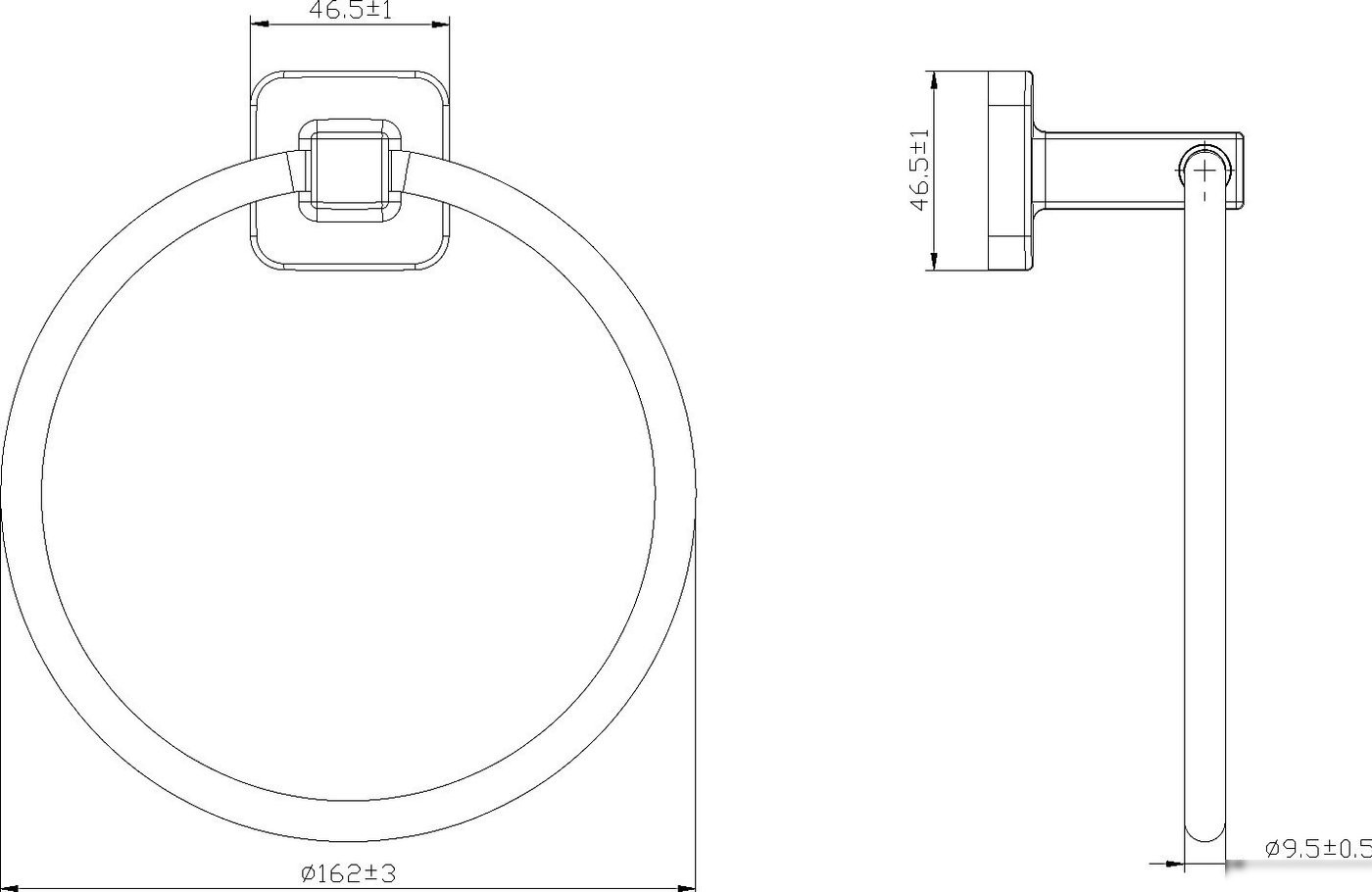 Держатель для полотенца Lauter 21TS8304 (Matt Black)