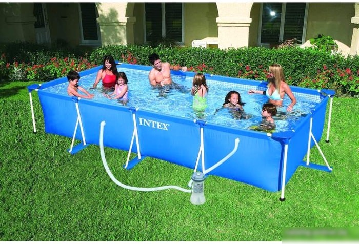 Каркасный бассейн Intex Rectangular Frame Pool 28274 (450x220x84)