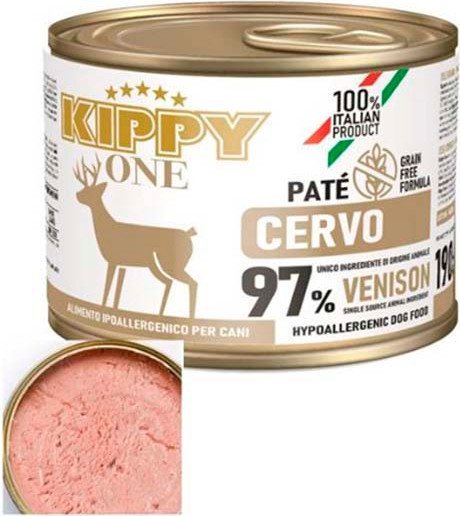 Консервированный корм для собак Kippy One Monoprotein Hyppoallergenic для всех пород Оленина 200 г