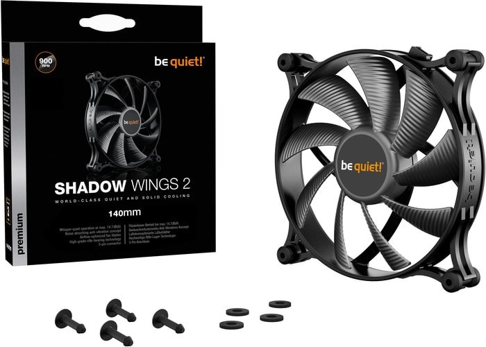 Вентилятор для корпуса be quiet! Shadow Wings 2 140mm BL086