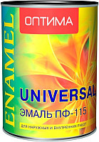 Эмаль Оптима ПФ-115 0.9 кг (зеленый)