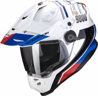Мотошлем Scorpion Exo ADF-9000 Air Desert (р. XL, белый/синий/красный)