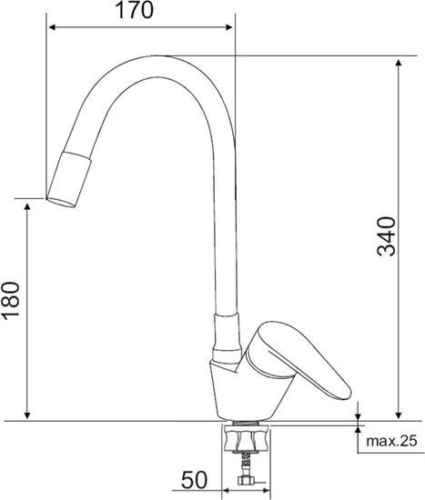 Смеситель РМС SUS126W-016F