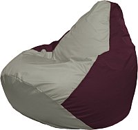 Кресло-мешок Flagman Груша Мега XXXL Г3.1-336 (серый/бордовый)