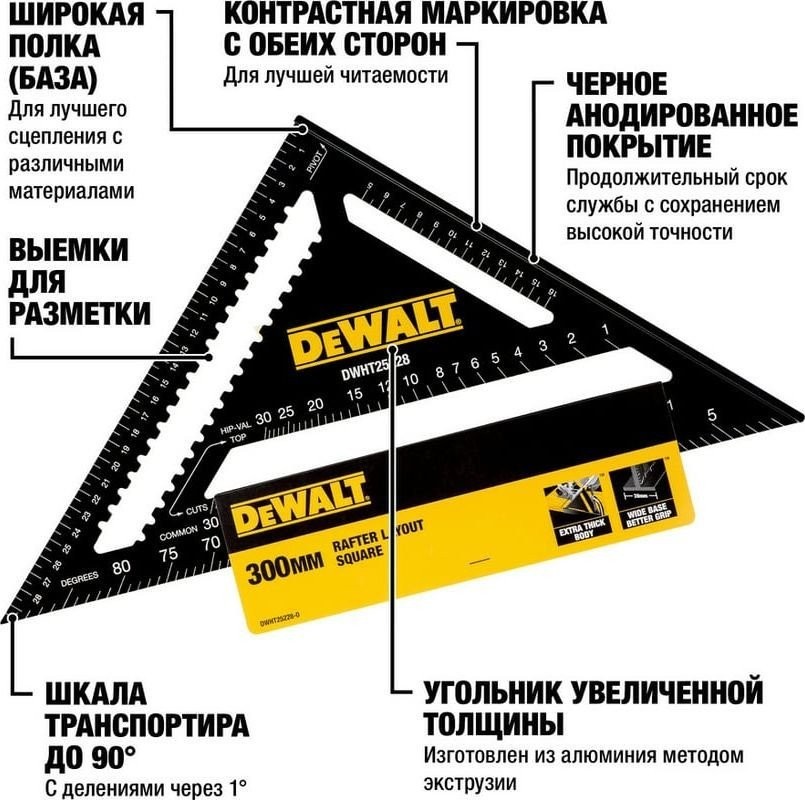 Угольник DeWalt DWHT25228-0