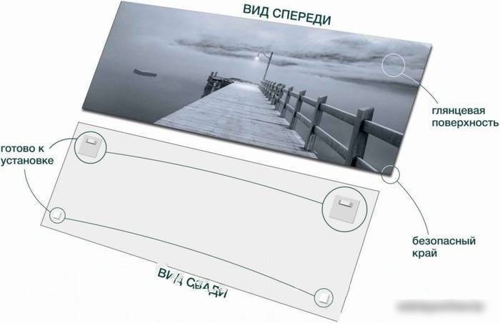 Картина на стекле Stamprint Пирс 3 SD017 (50x125)