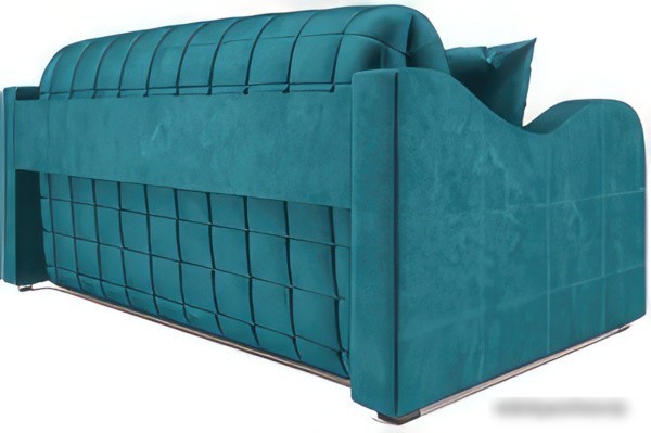 Диван Мебель-АРС Аккордеон Барон №4 (бархат, сине-зеленый Star Velvet 43 Black Green)