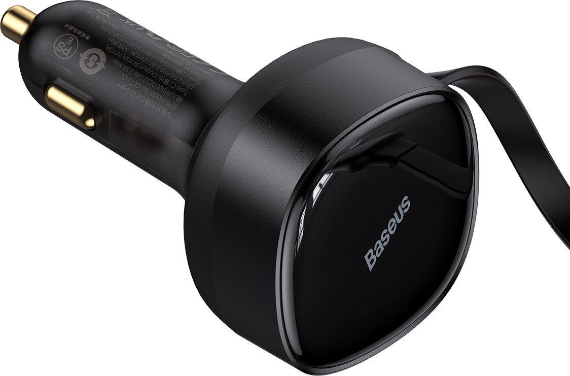 Автомобильное зарядное Baseus Enjoyment Pro 2-in-1 Car Charger C+L 60W C00057802111-02