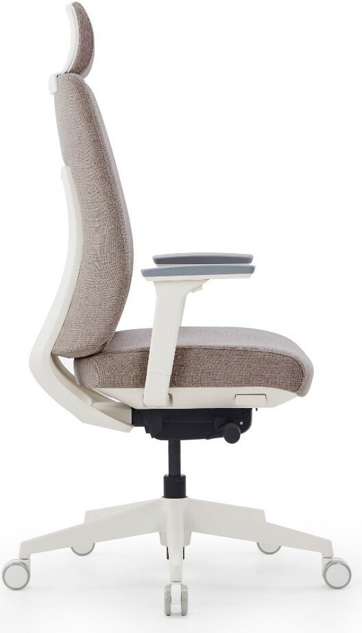 Офисное кресло SitZone CH-K55A-BS (ткань, бежевый, пластик, корпус белый)