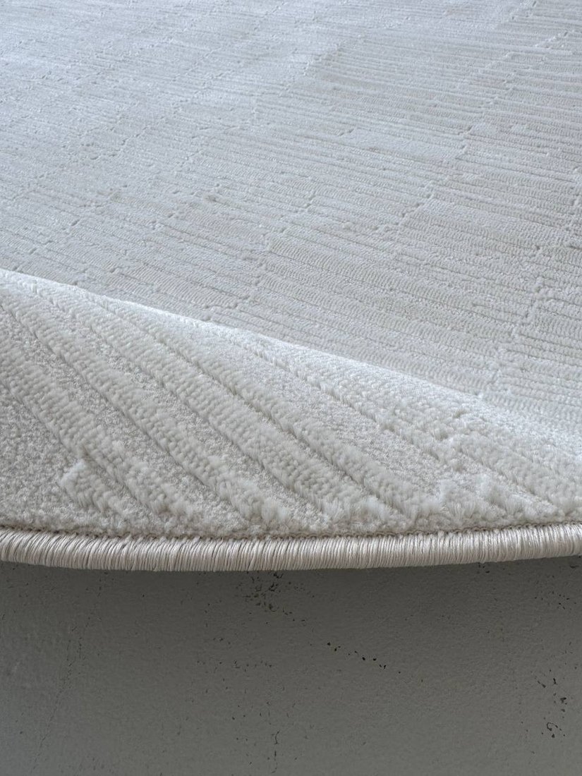 Ковер для жилой комнаты LAXMI Comfort 480 круг (1.2x1.2, Cream/Cream)