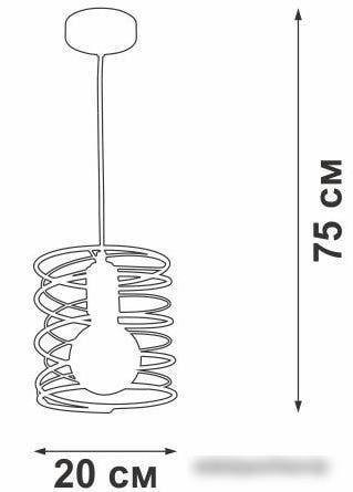 Подвесная люстра Vitaluce V4144-0/1S