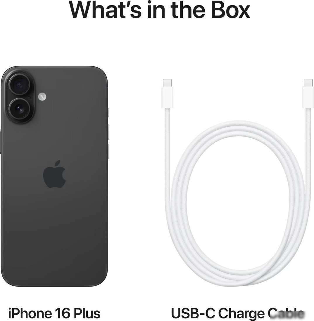 Телефон Apple iPhone 16 Plus 128GB (черный)