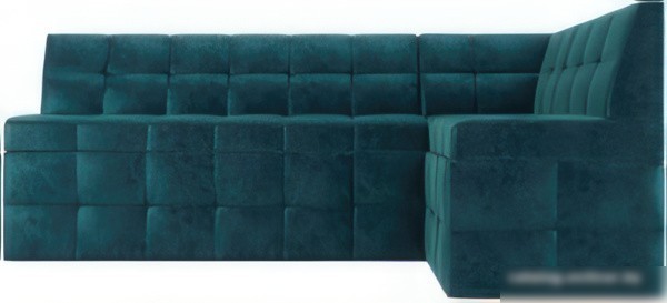 Угловой диван Мебель-АРС Атлантис правый 190x84x120 (сине-зеленый Star Velvet 43 Black Green)