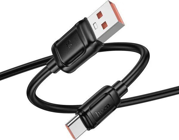 Кабель Hoco X115 USB Type-A - USB Type-C (1 м, черный)