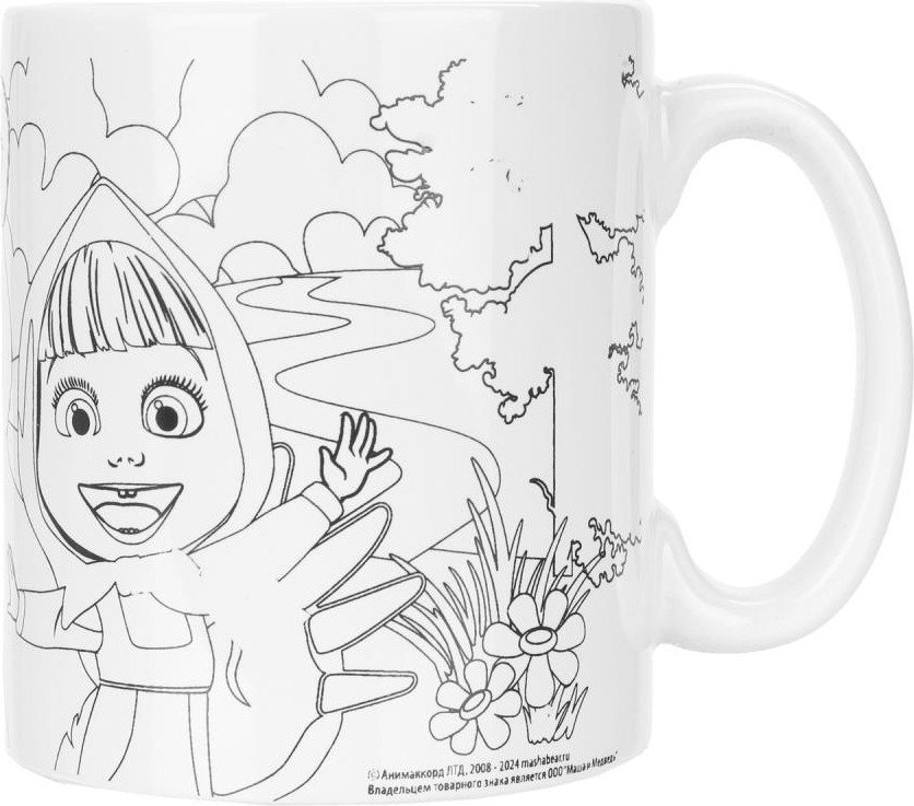 Набор для рисования MultiArt Кружка для росписи Маша и Медведь MUG-129503