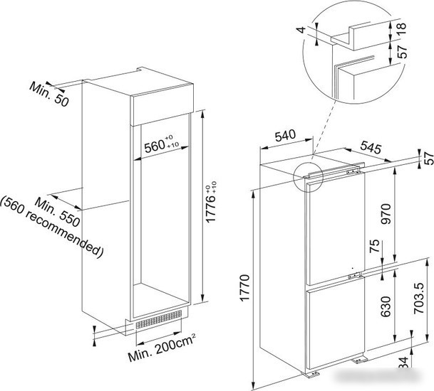 Холодильник Franke FCB 320 V NE E