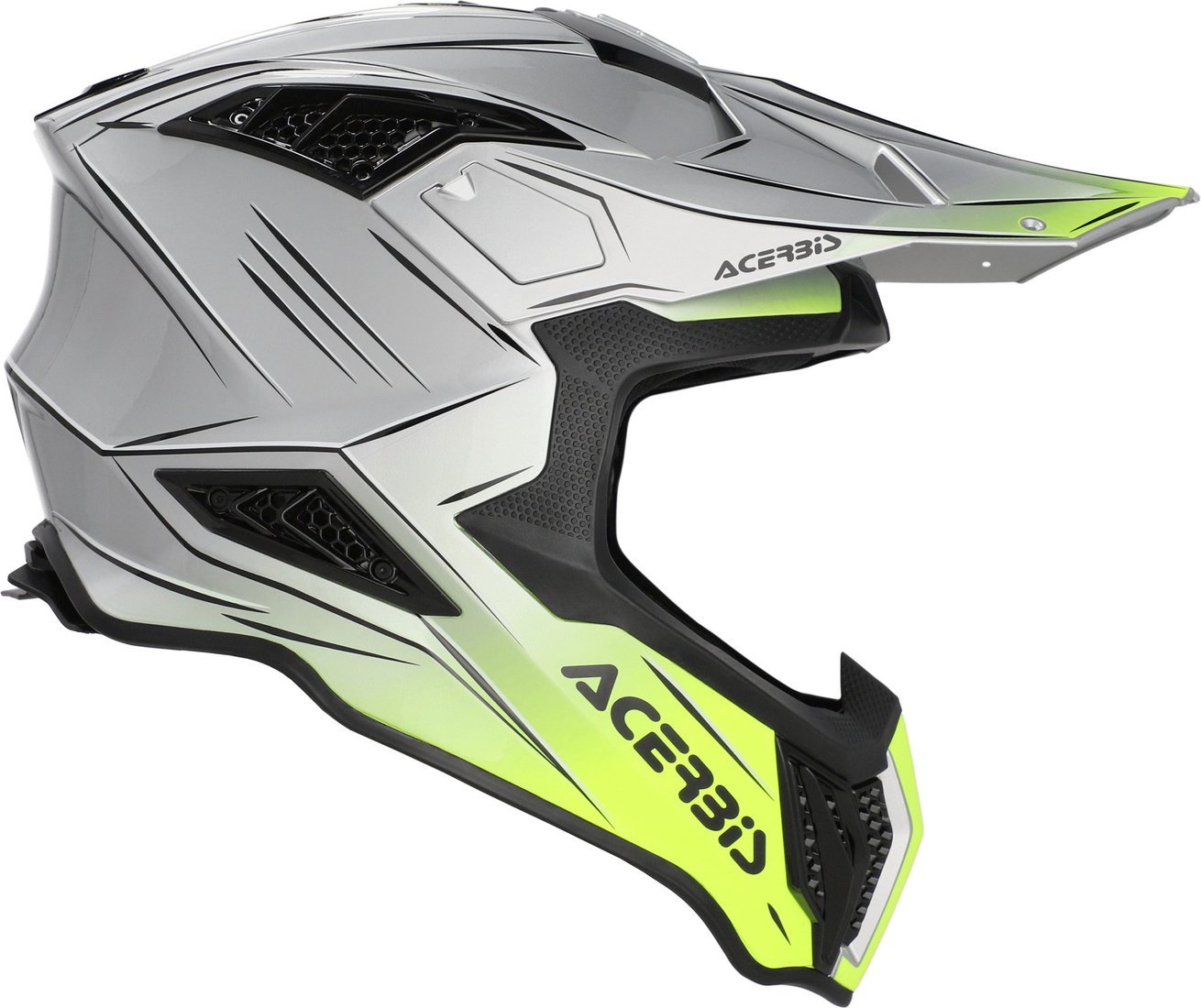 Мотошлем Acerbis Airstrike-X 0026905.290.064 (M, серый/желтый)