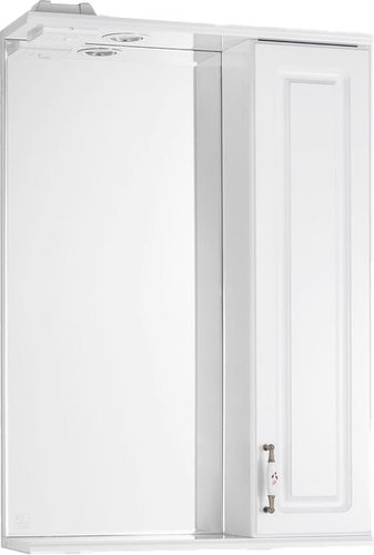 Symbolite Шкаф с зеркалом для ванной Олеандр-2 550/С (белый)