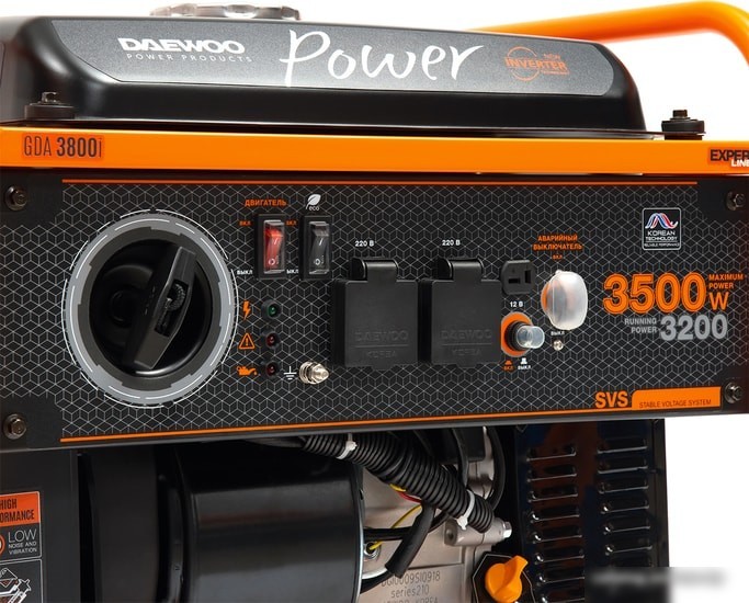 Бензиновый генератор Daewoo Power GDA 3800i