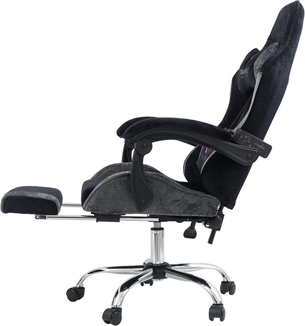 Игровое (геймерское) кресло Calviano Amarone (black-grey plush)